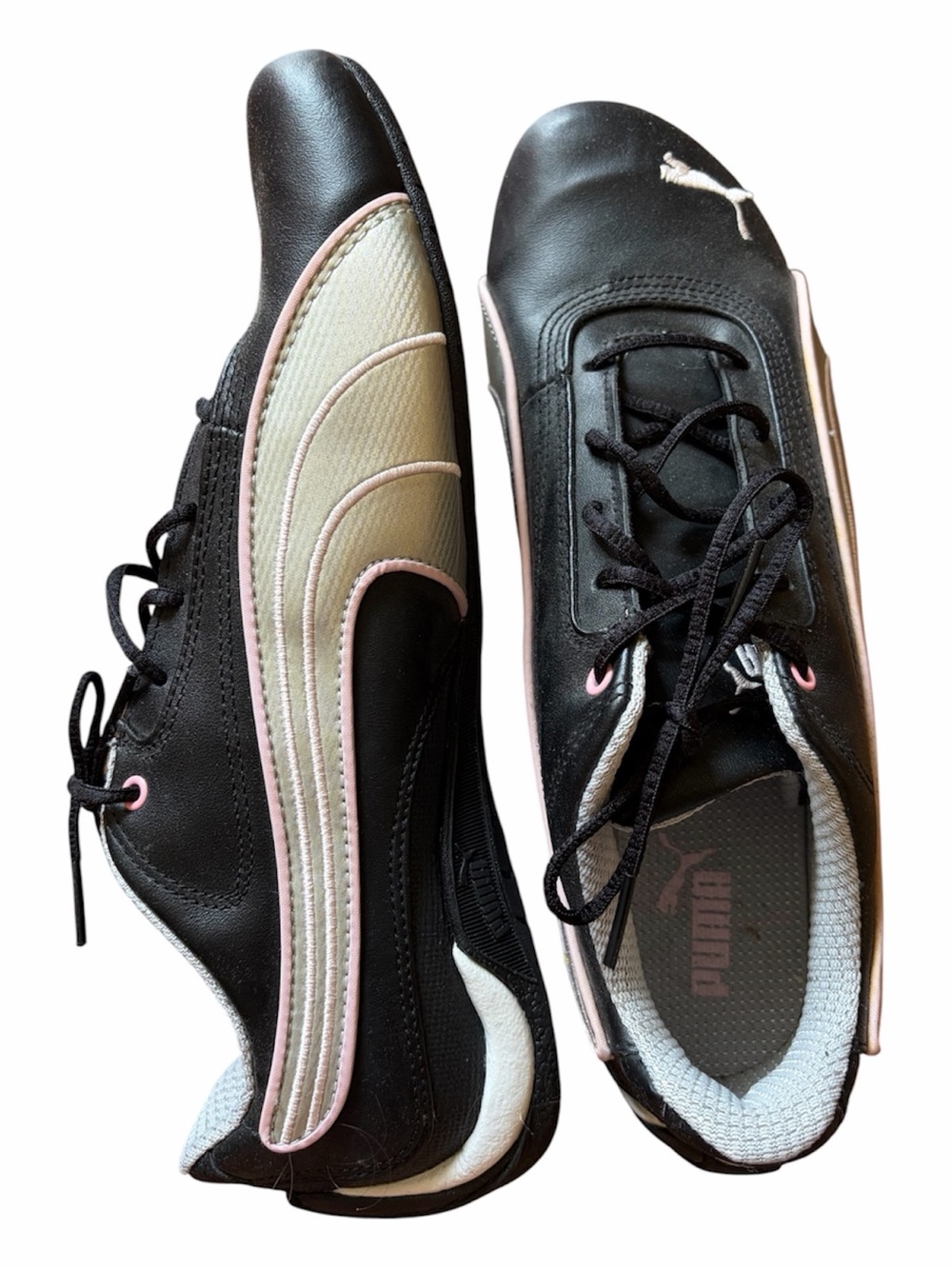 PUMA Speedcat OG Black Pink Silver Sneakers Y2K Racing Shoes Retro Streetwear